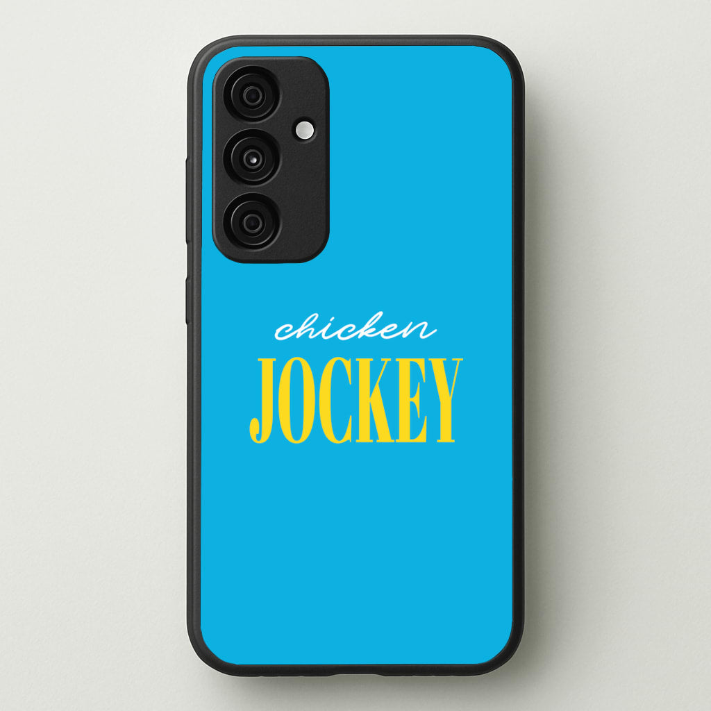 Chicken Jockey Blue - Minecraft Phone Case for Galaxy A15