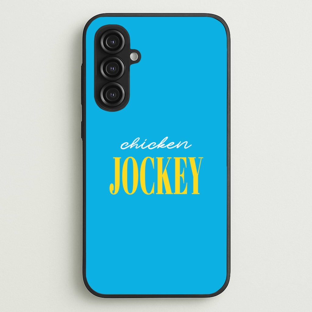Chicken Jockey Blue - Minecraft Phone Case for Galaxy S23FE