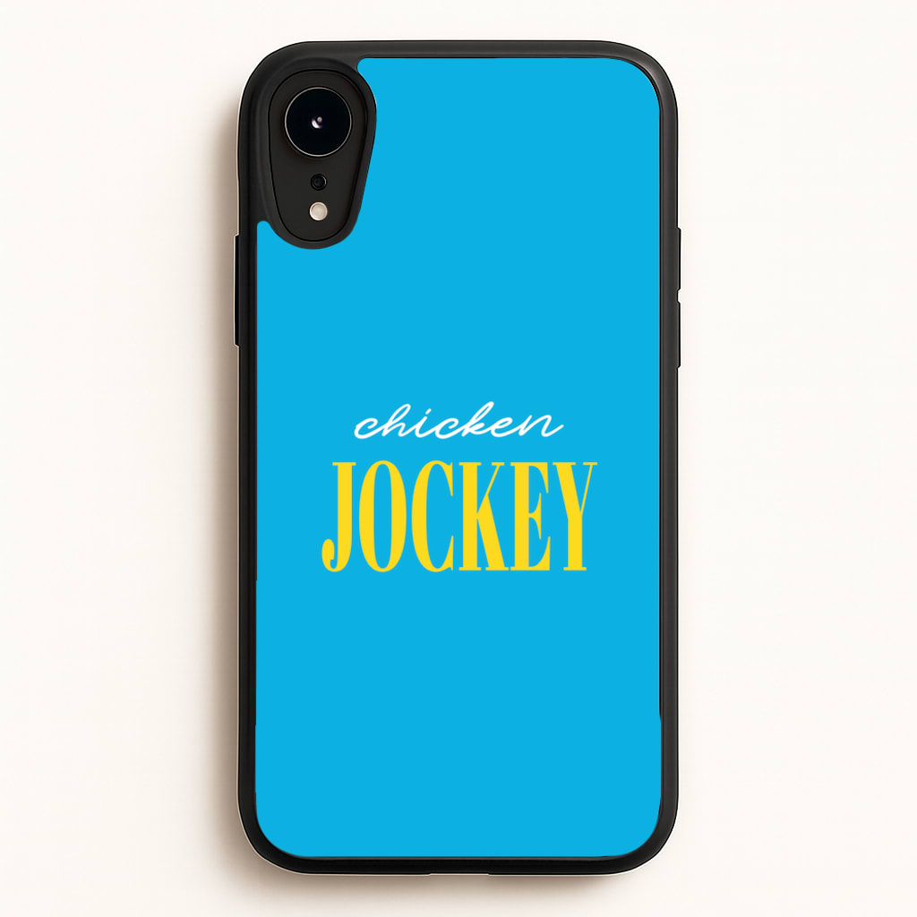 Chicken Jockey Blue - Minecraft Phone Case for iPhone XR