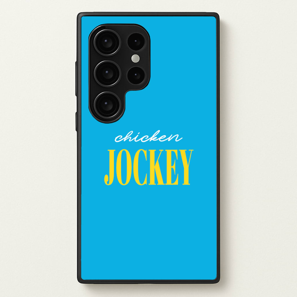Chicken Jockey Blue - Minecraft Phone Case for Galaxy S24 Ultra