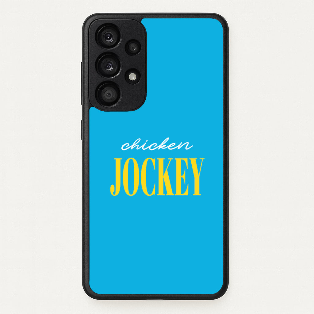 Chicken Jockey Blue - Minecraft Phone Case for Galaxy A53