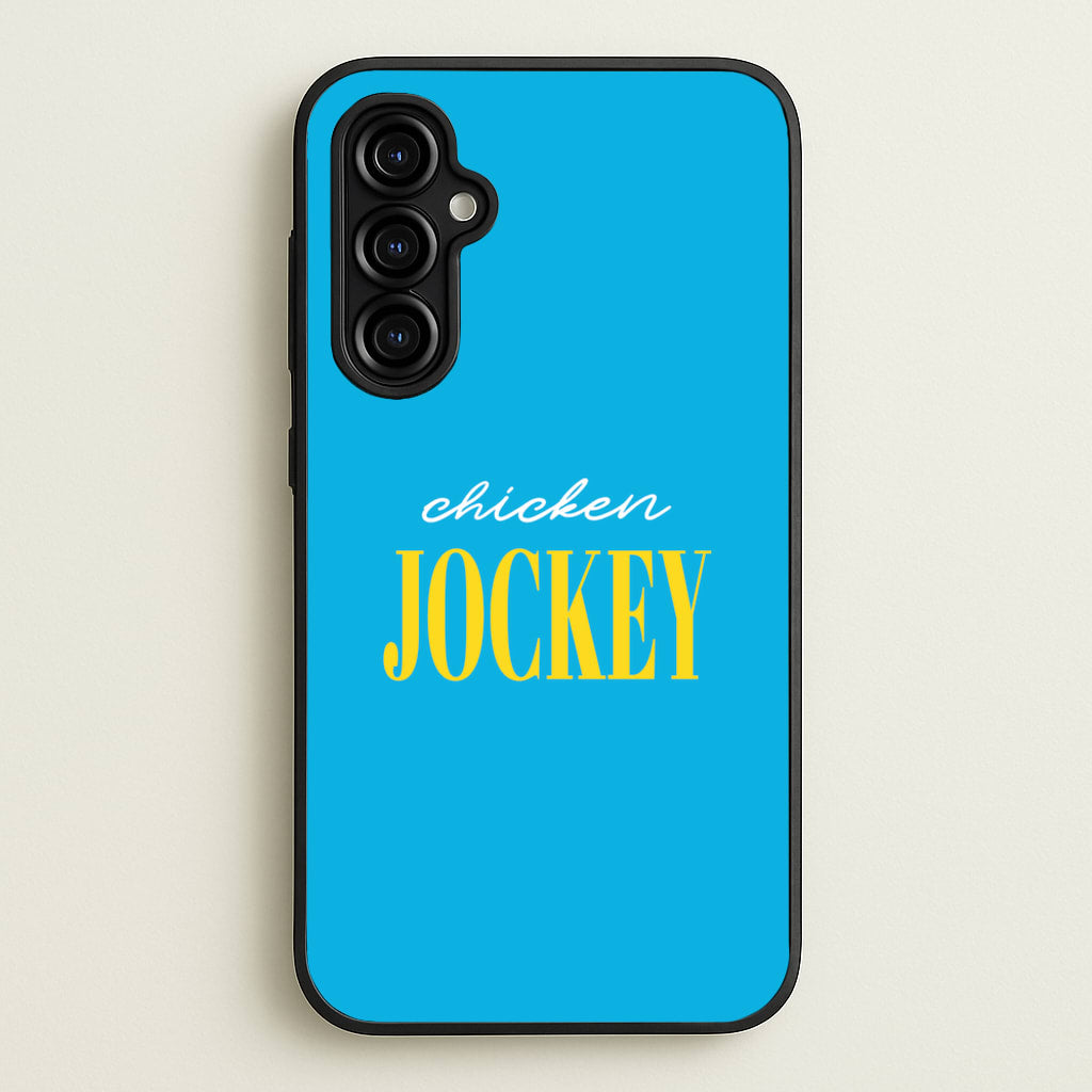 Chicken Jockey Blue - Minecraft Phone Case for Galaxy A54