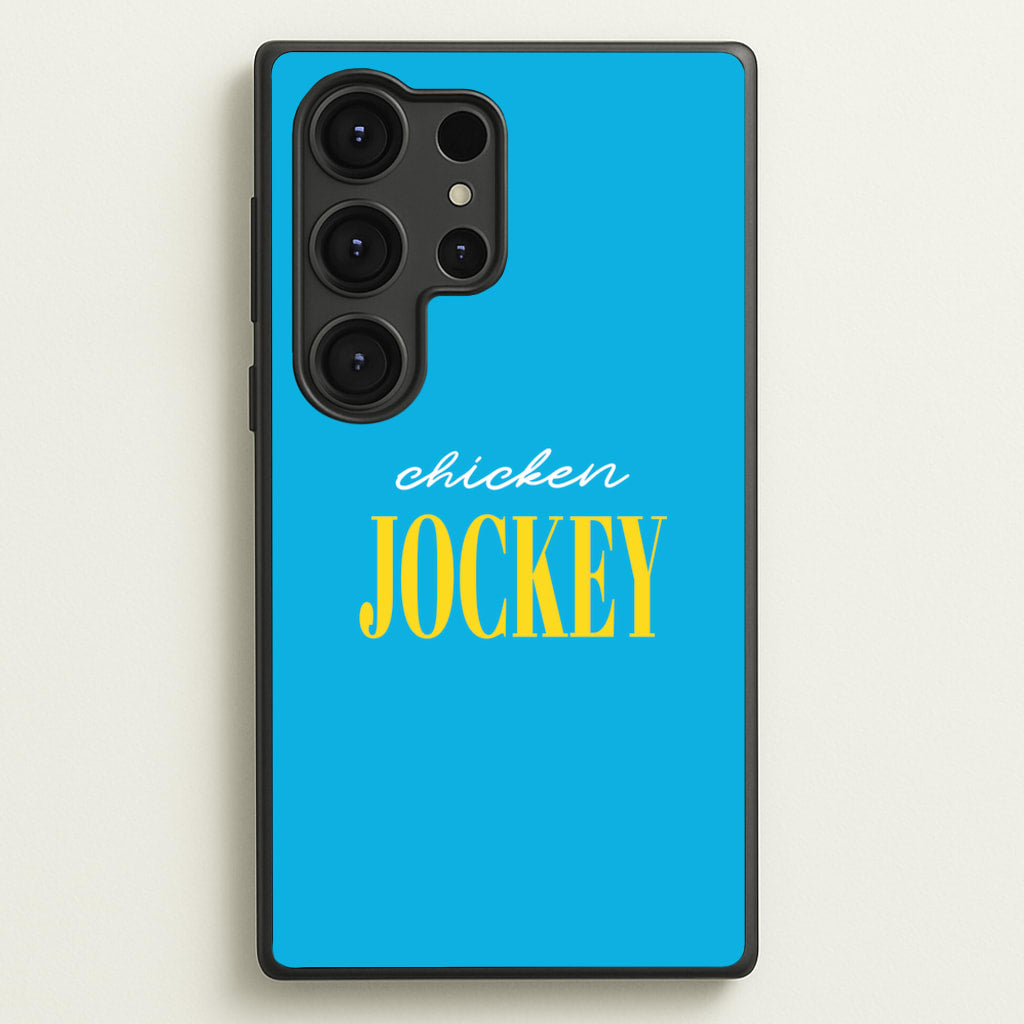 Chicken Jockey Blue - Minecraft Phone Case for Galaxy S25 Ultra