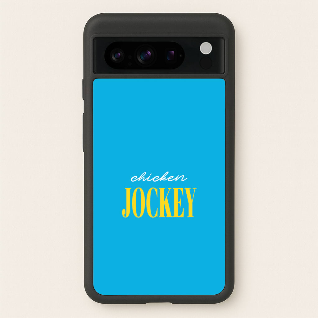 Chicken Jockey Blue - Minecraft Phone Case for Google Pixel 8 Pro