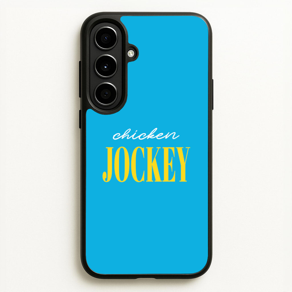 Chicken Jockey Blue - Minecraft Phone Case for Galaxy A56