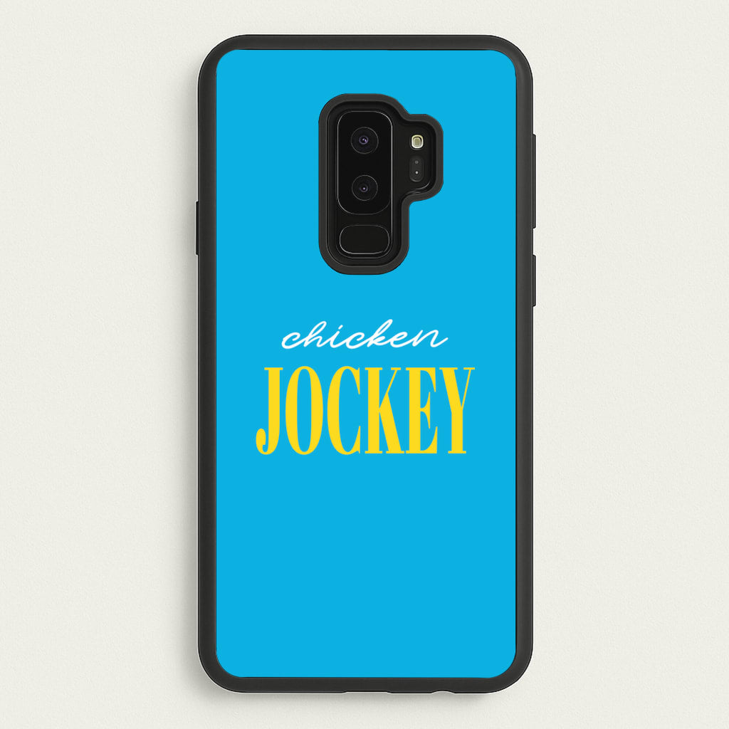 Chicken Jockey Blue - Minecraft Phone Case for Galaxy S9 Plus