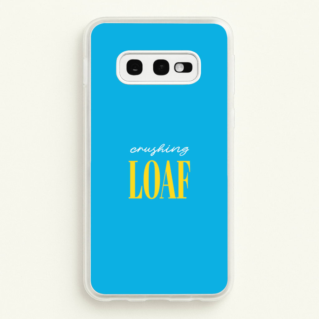 Crushing Loaf Blue - Minecraft Phone Case for Galaxy S10e