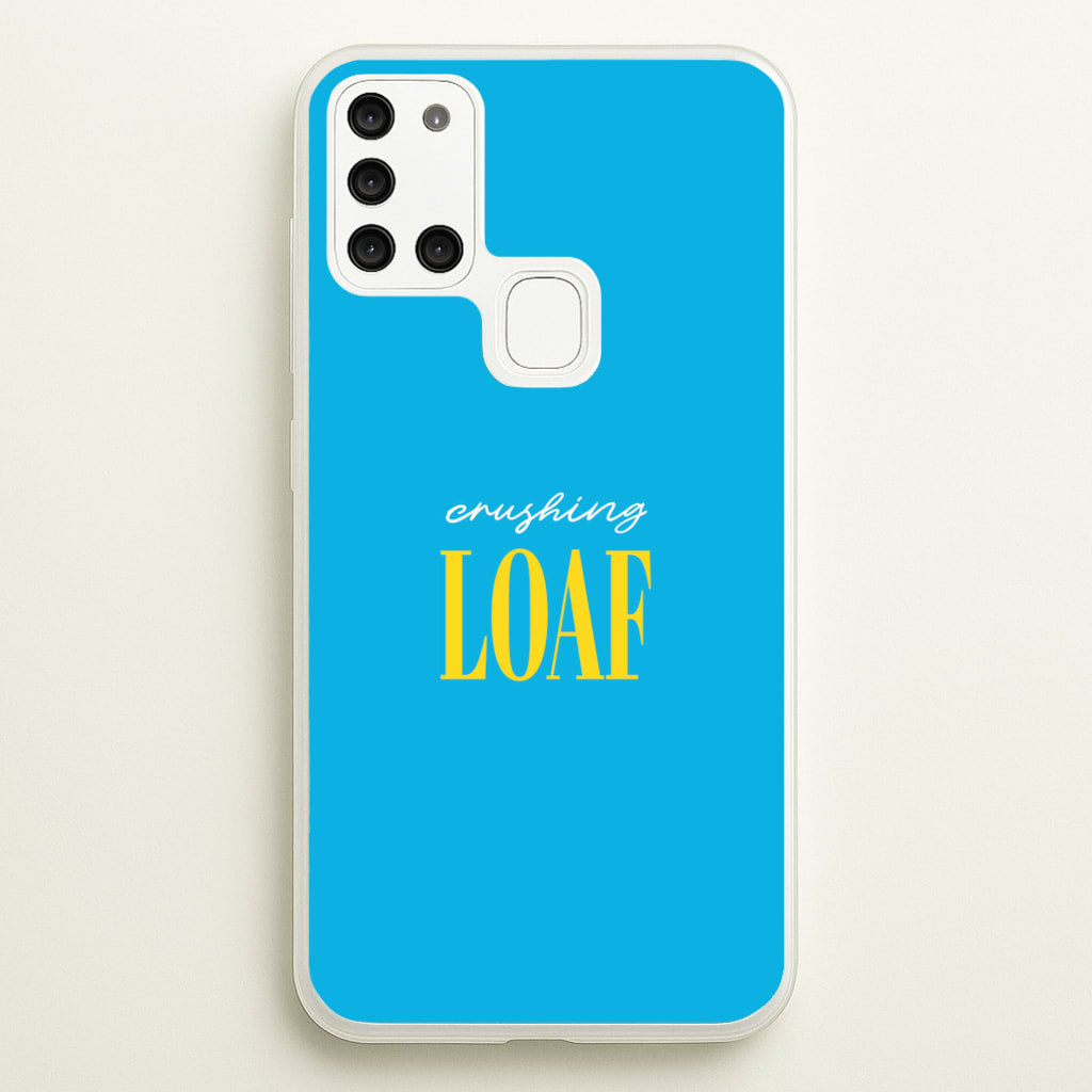 Crushing Loaf Blue - Minecraft Phone Case for Galaxy A21s