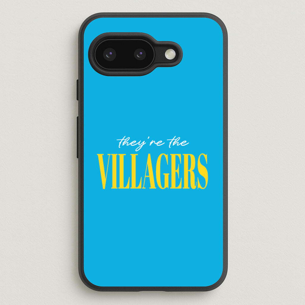 They're The Villagers Blue - Minecraft Phone Case for Google Pixel 9a