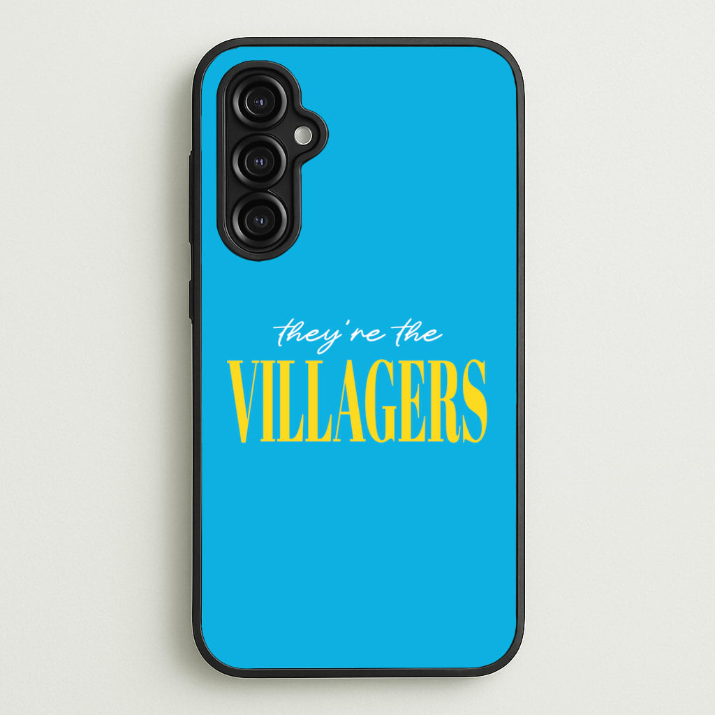 They're The Villagers Blue - Minecraft Phone Case for Galaxy A14