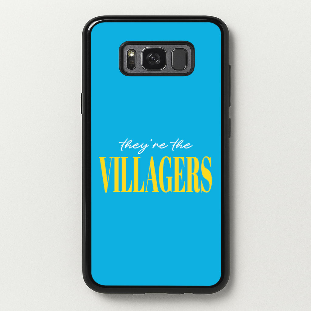 They're The Villagers Blue - Minecraft Phone Case for Galaxy S8 Plus
