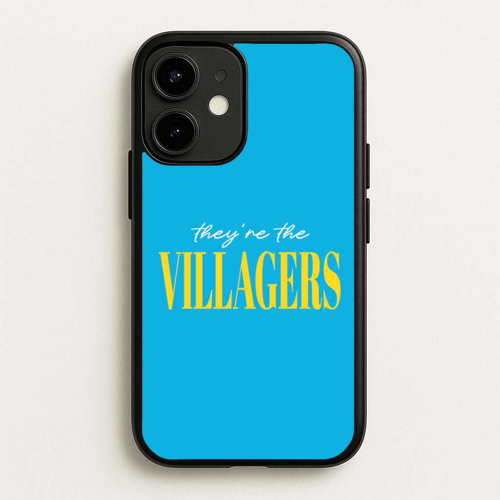 They're The Villagers Blue - Minecraft Phone Case for iPhone 12 / 12 Pro