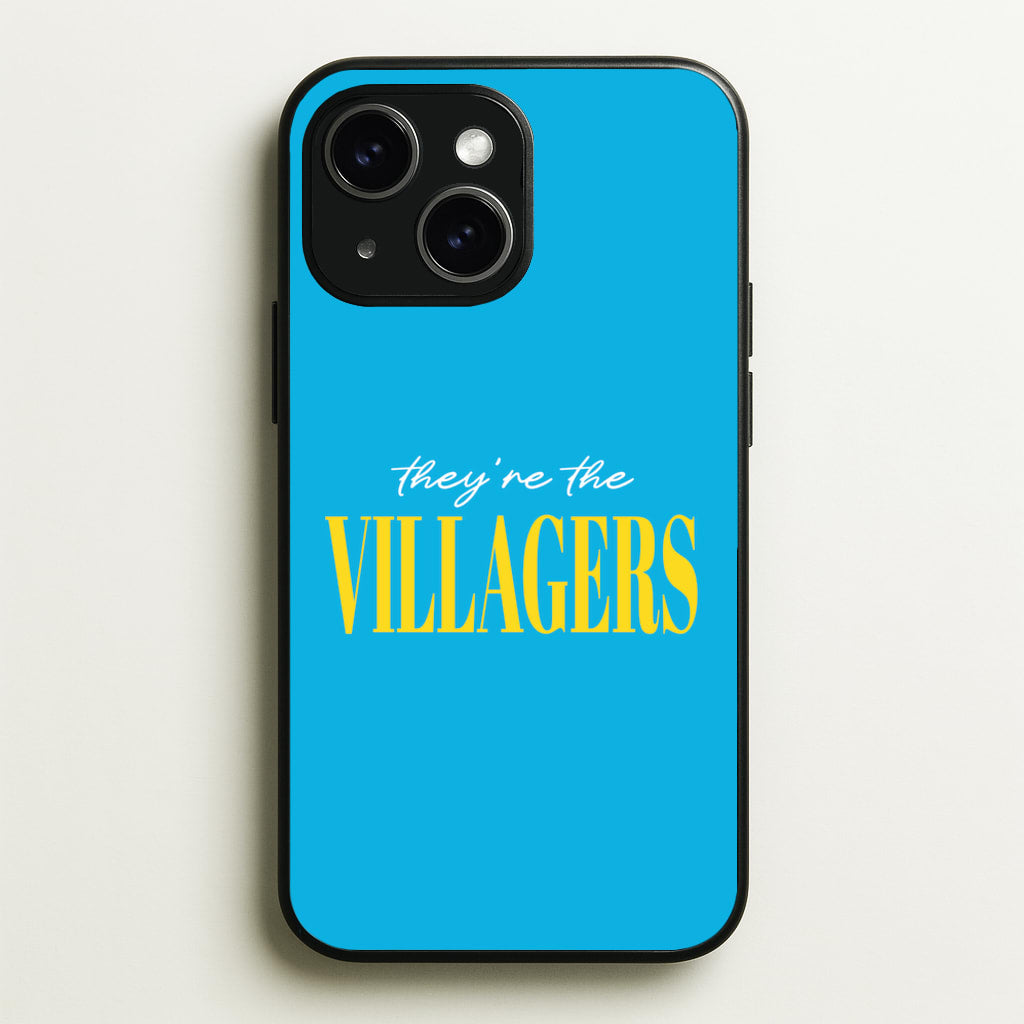 They're The Villagers Blue - Minecraft Phone Case for iPhone 15