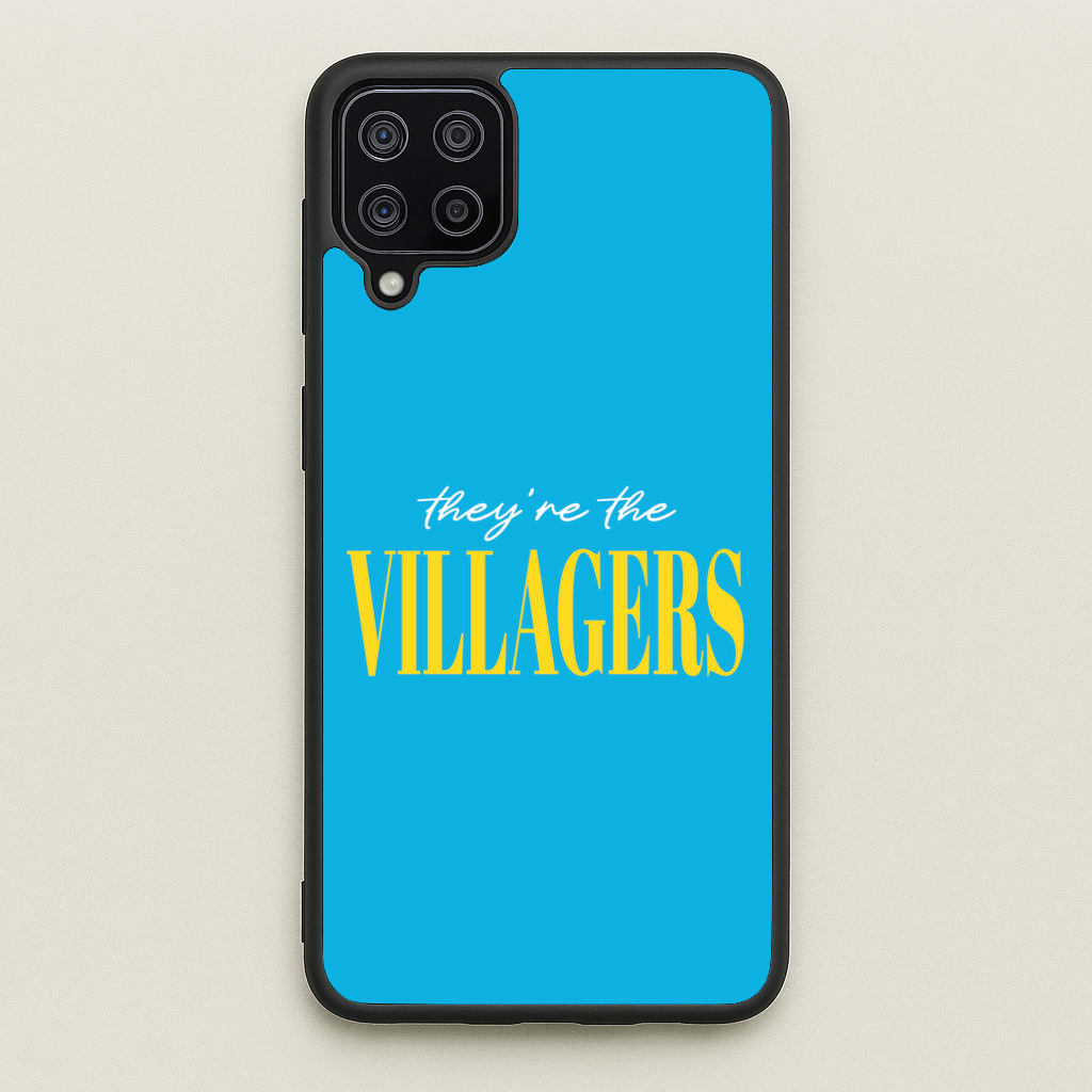 They're The Villagers Blue - Minecraft Phone Case for Galaxy A12
