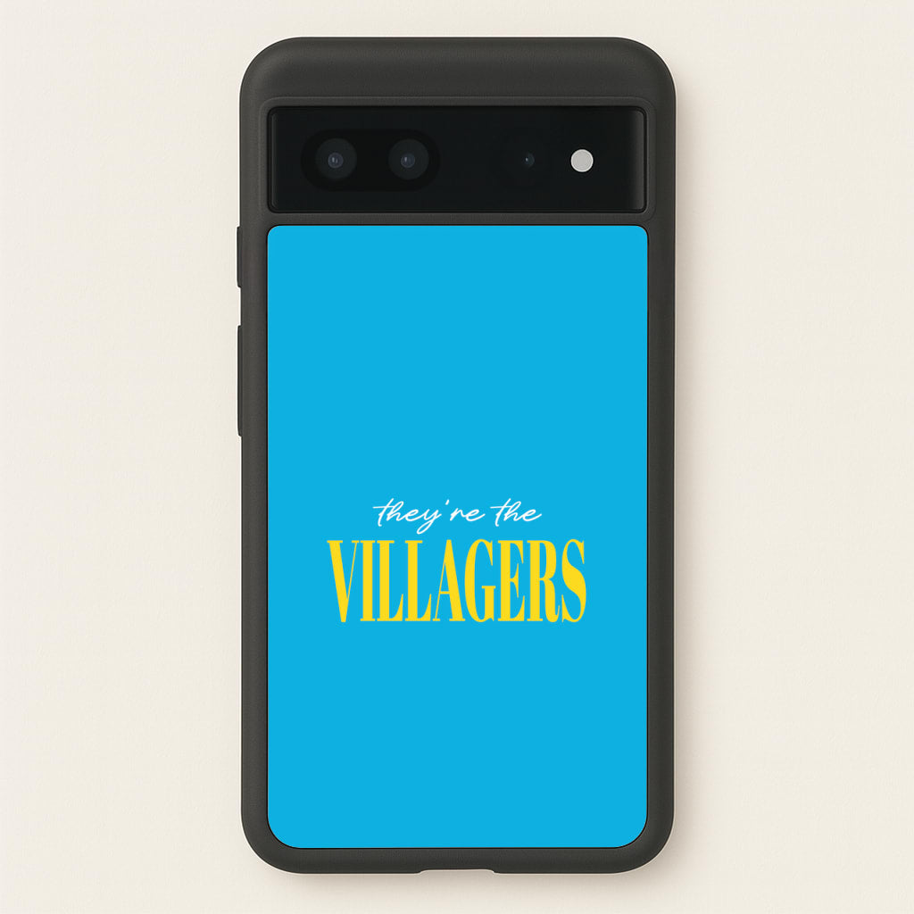 They're The Villagers Blue - Minecraft Phone Case for Google Pixel 7