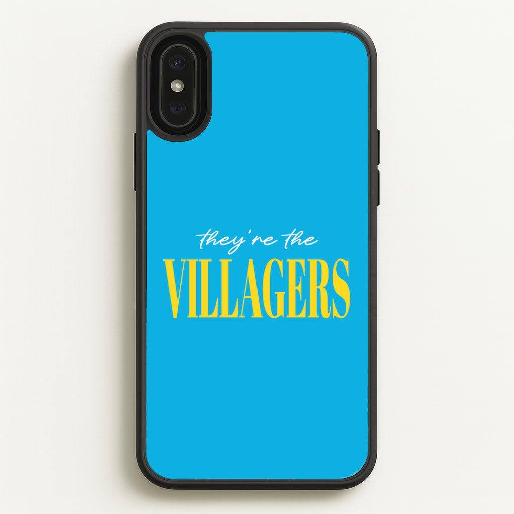 They're The Villagers Blue - Minecraft Phone Case for iPhone XS Max