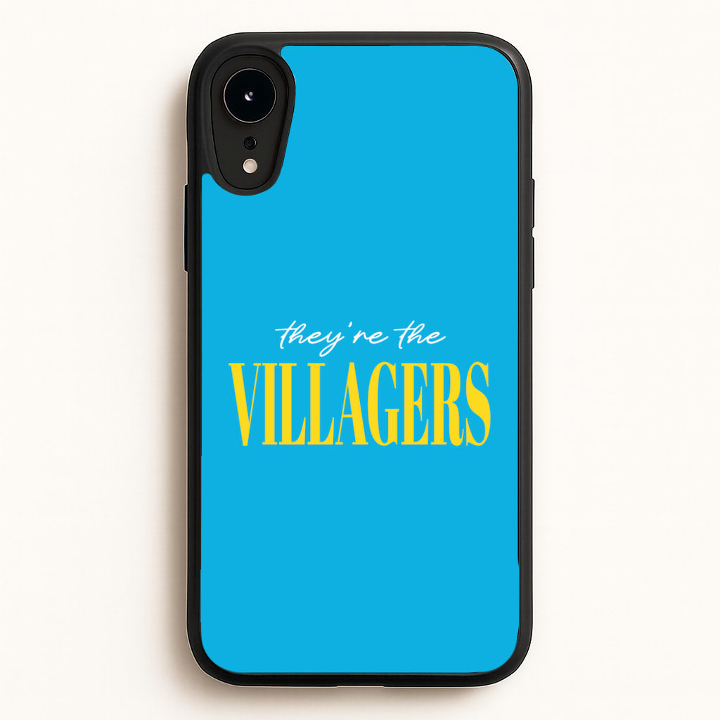 They're The Villagers Blue - Minecraft Phone Case for iPhone XR