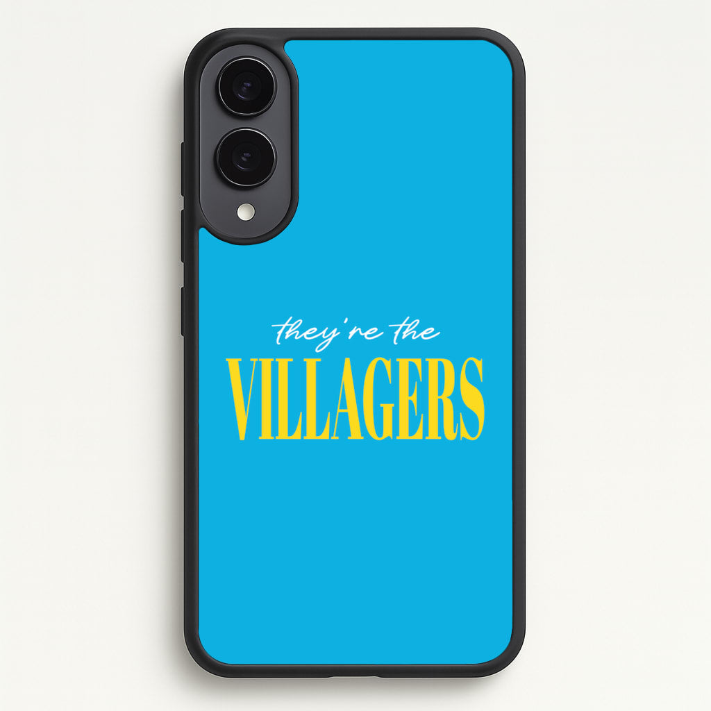 They're The Villagers Blue - Minecraft Phone Case for Galaxy S25 Edge