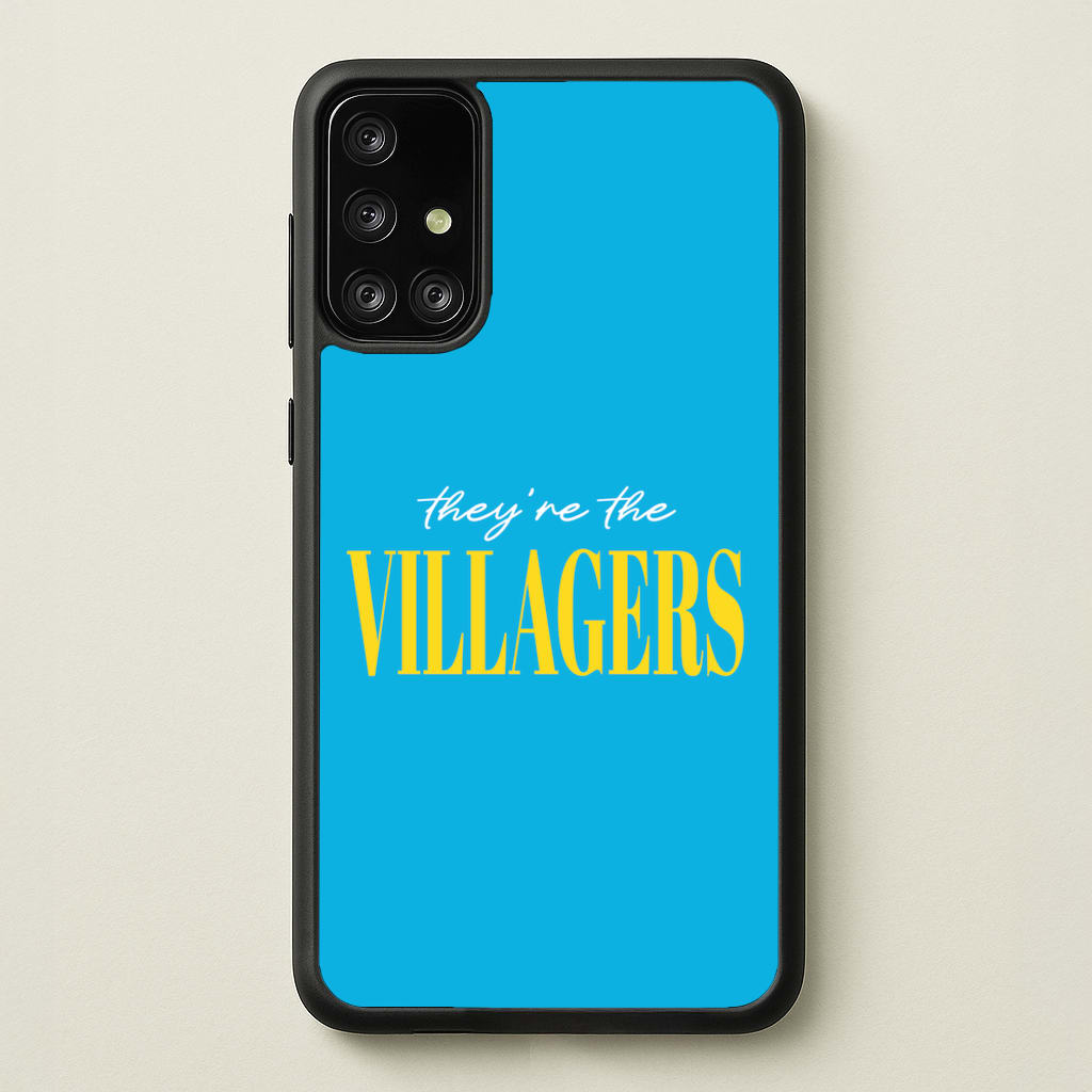 They're The Villagers Blue - Minecraft Phone Case for Galaxy A71
