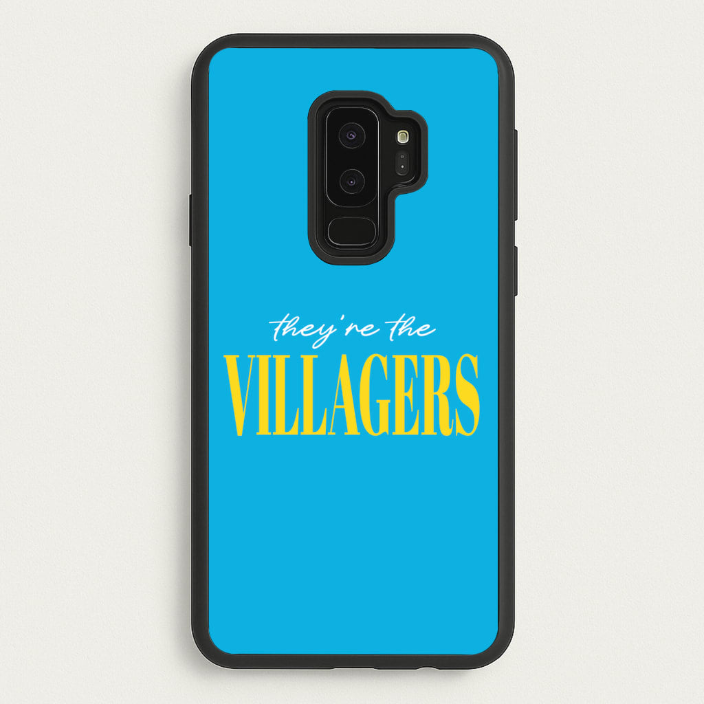 They're The Villagers Blue - Minecraft Phone Case for Galaxy S9 Plus