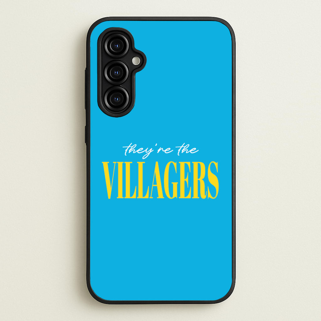 They're The Villagers Blue - Minecraft Phone Case for Galaxy A54