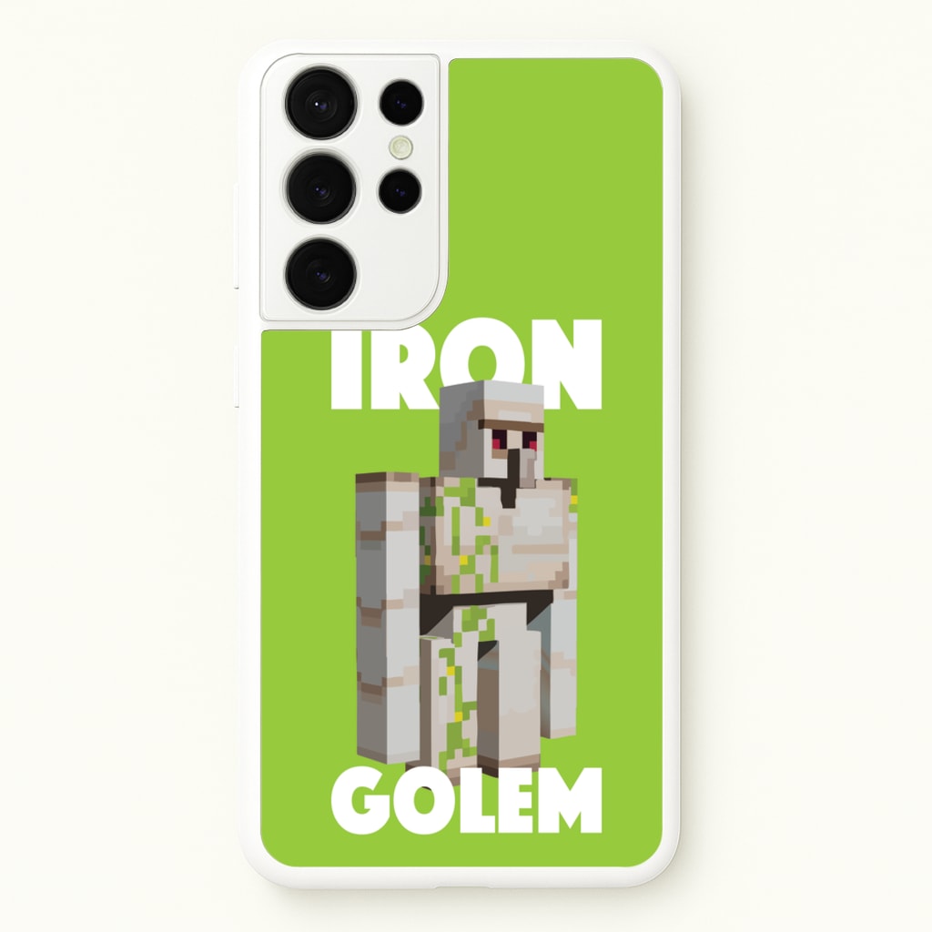 Iron Golem - Minecraft Phone Case for Galaxy S21 Ultra