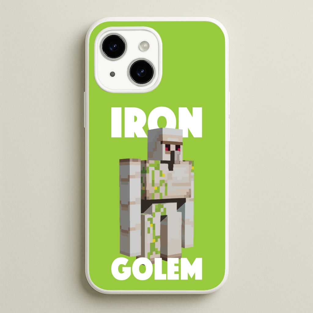 Iron Golem - Minecraft Phone Case for iPhone 15