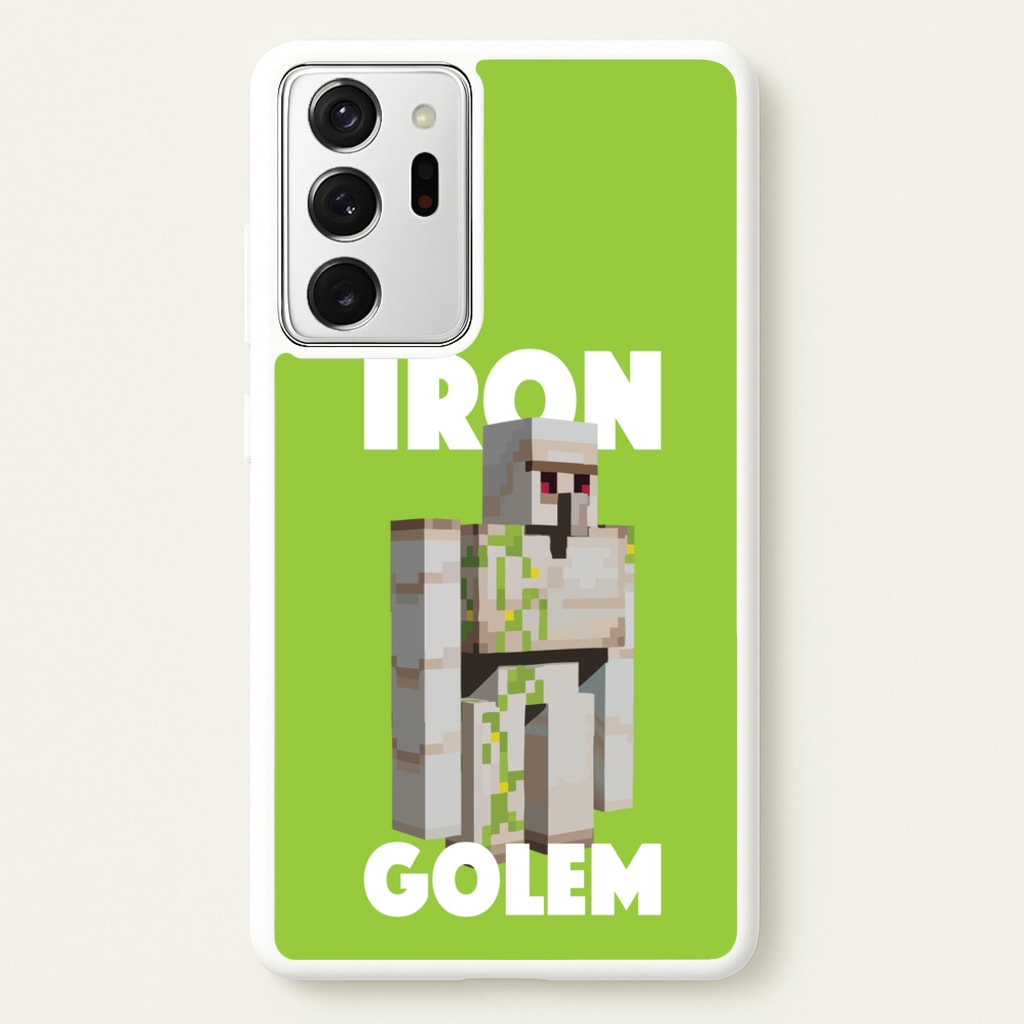 Iron Golem - Minecraft Phone Case for Galaxy Note 20 Ultra