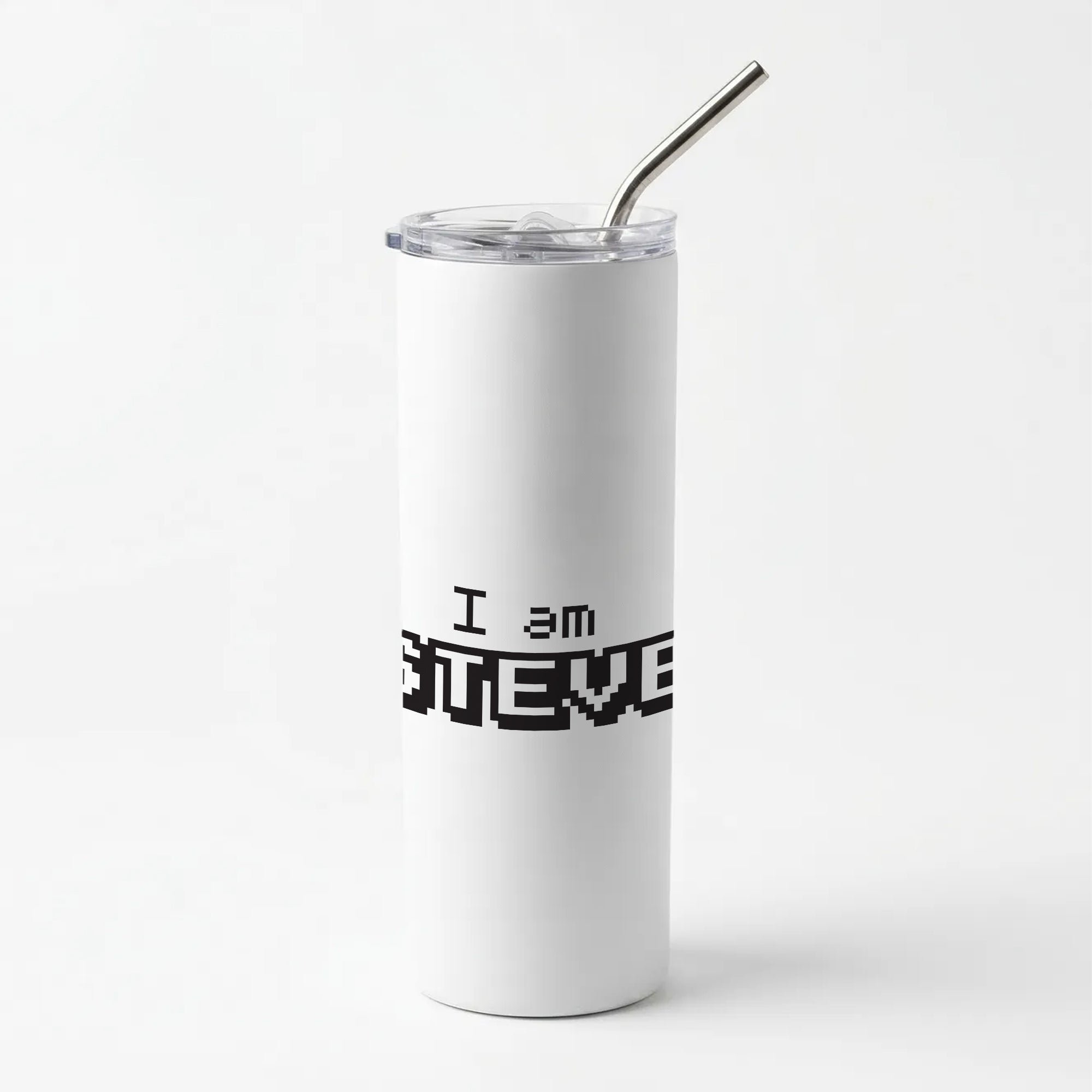 I Am Steve Skinny Tumbler