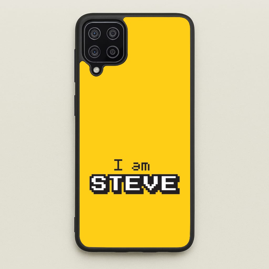 I Am Steve - Minecraft Phone Case for Galaxy A12
