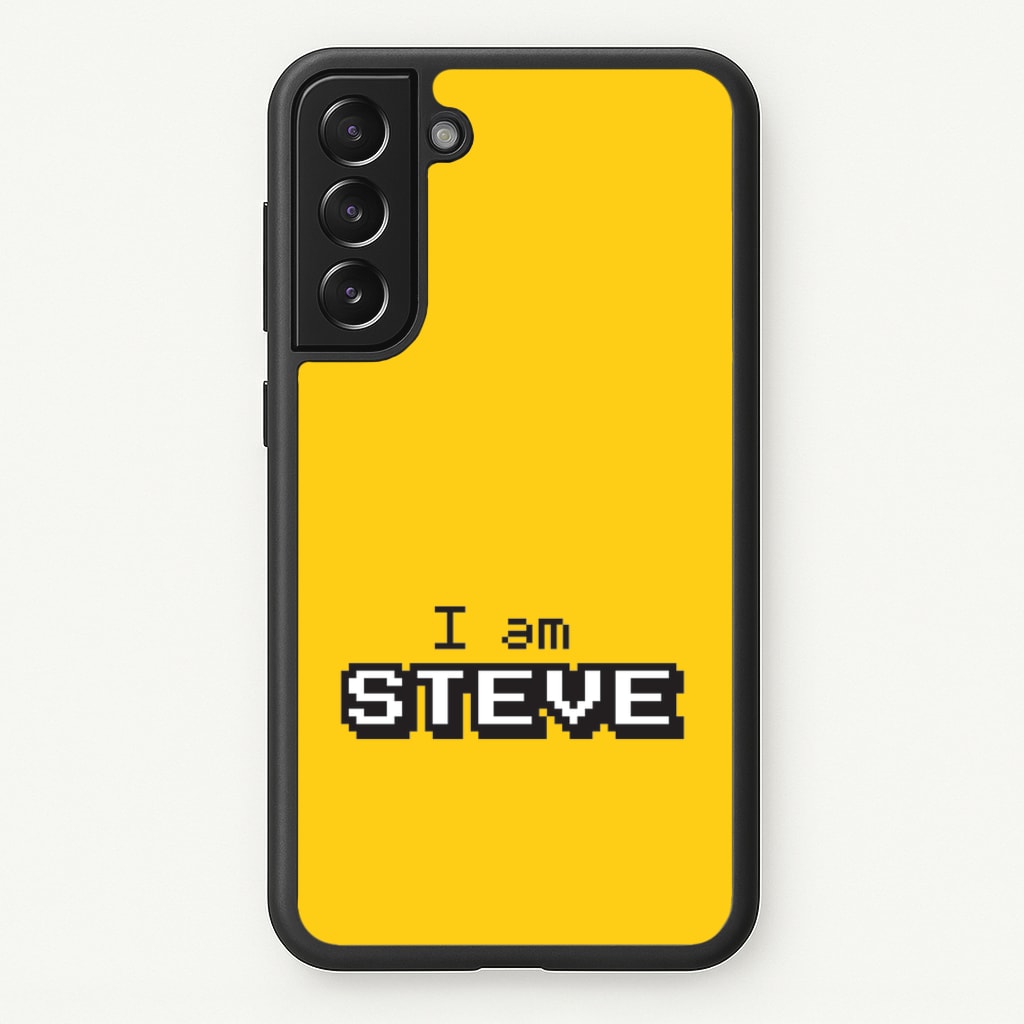 I Am Steve - Minecraft Phone Case for Galaxy S22