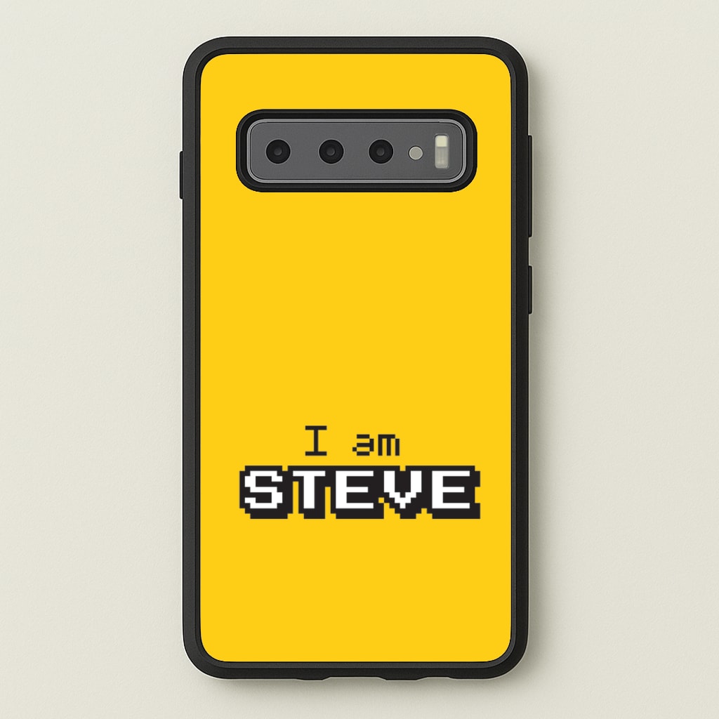 I Am Steve - Minecraft Phone Case for Galaxy S10 Plus