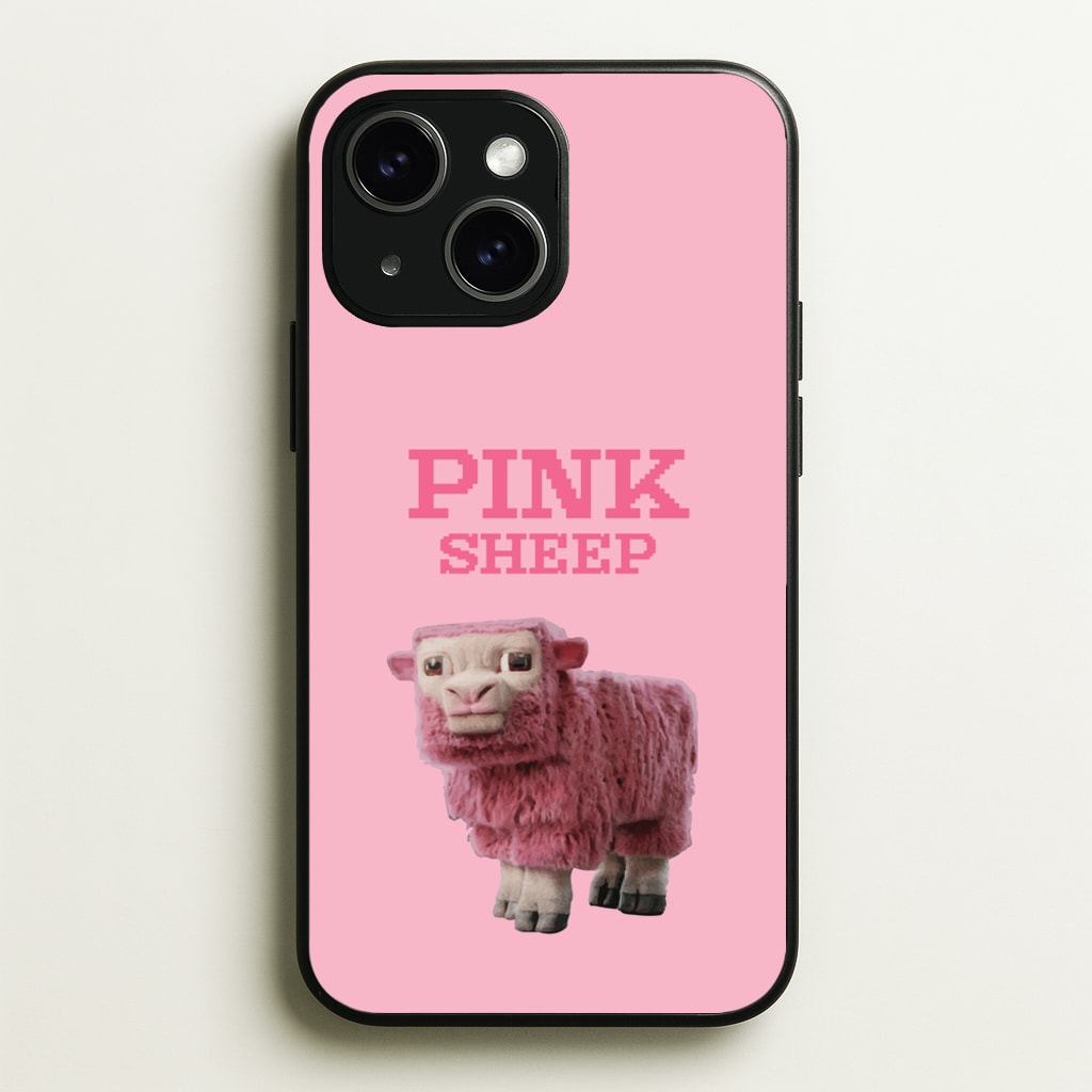 Pink Sheep - Minecraft Phone Case for iPhone 14