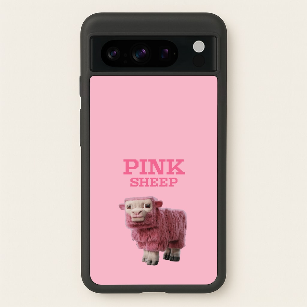 Pink Sheep - Minecraft Phone Case for Google Pixel 8 Pro