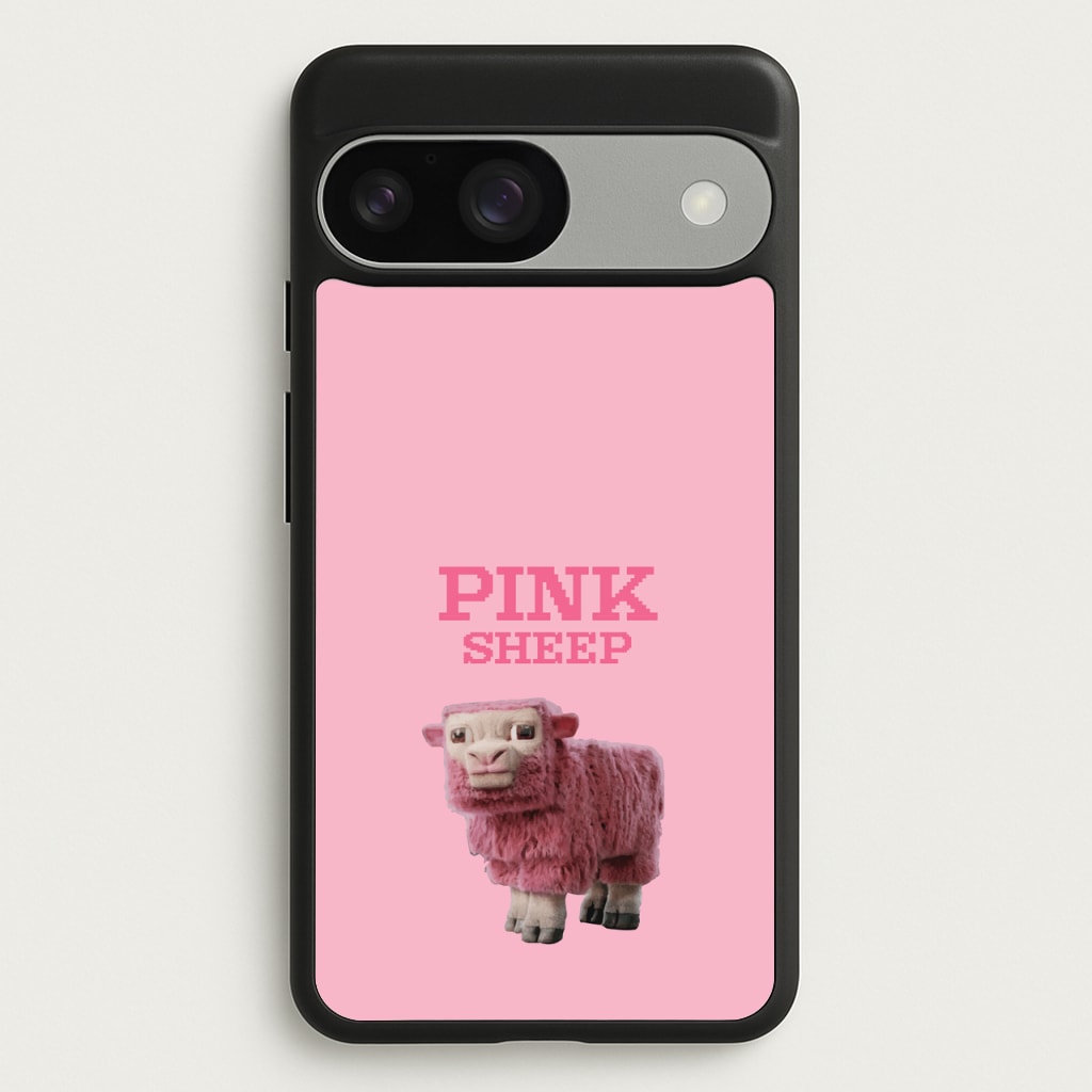 Pink Sheep - Minecraft Phone Case for Google Pixel 9 / 9 Pro