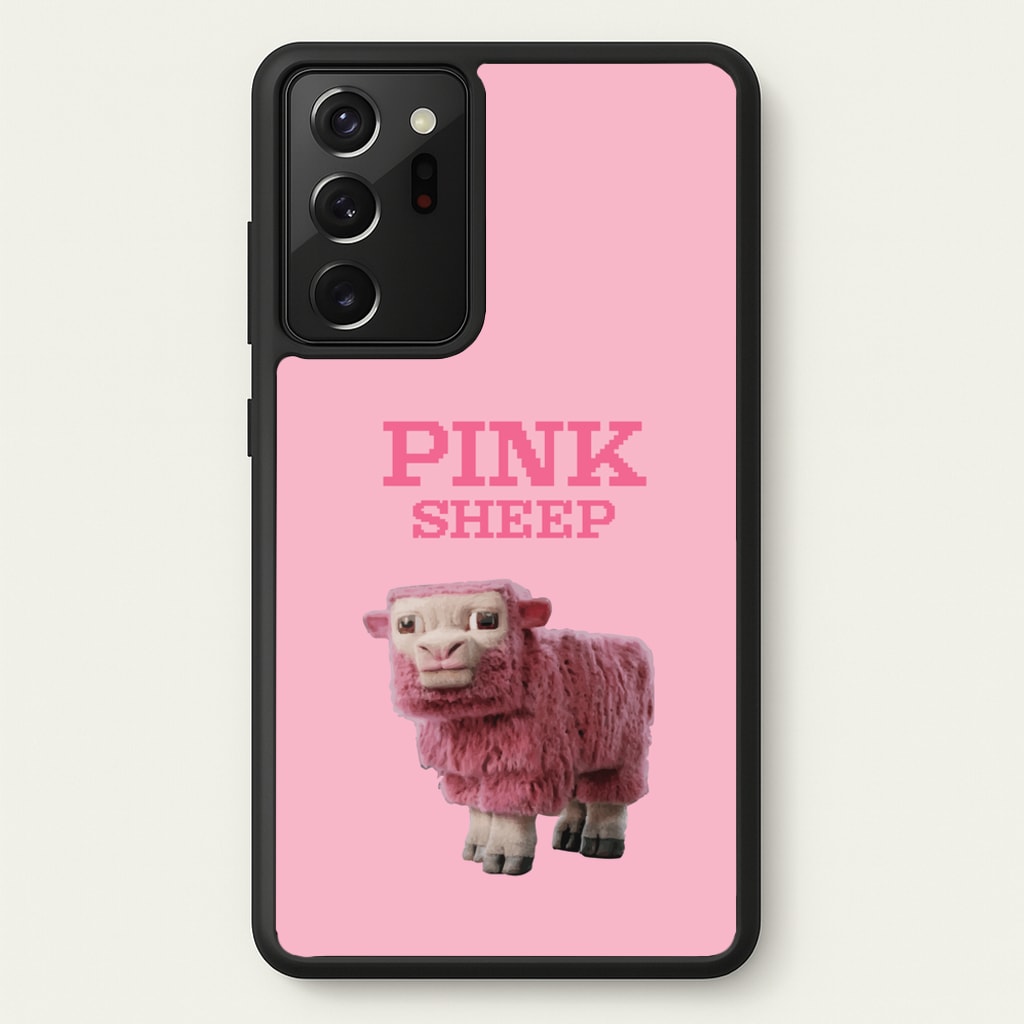 Pink Sheep - Minecraft Phone Case for Galaxy Note 20 Ultra