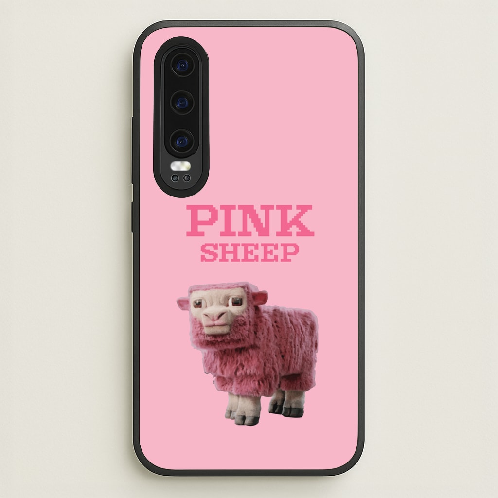 Pink Sheep - Minecraft Phone Case for Huawei P30