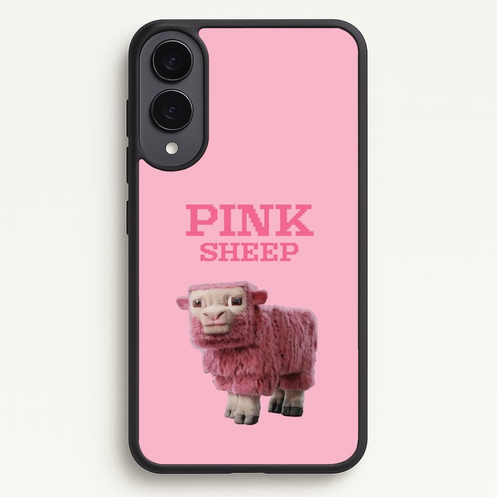 Pink Sheep - Minecraft Phone Case for Galaxy S25 Edge