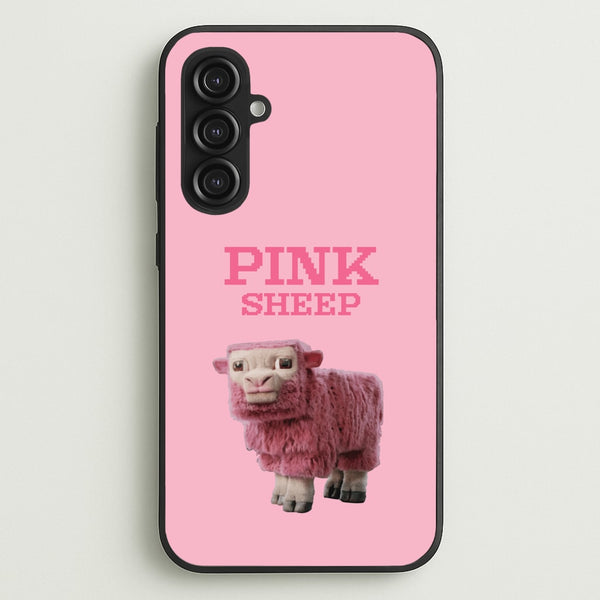 Pink Sheep - Minecraft Phone Case for Galaxy S23FE