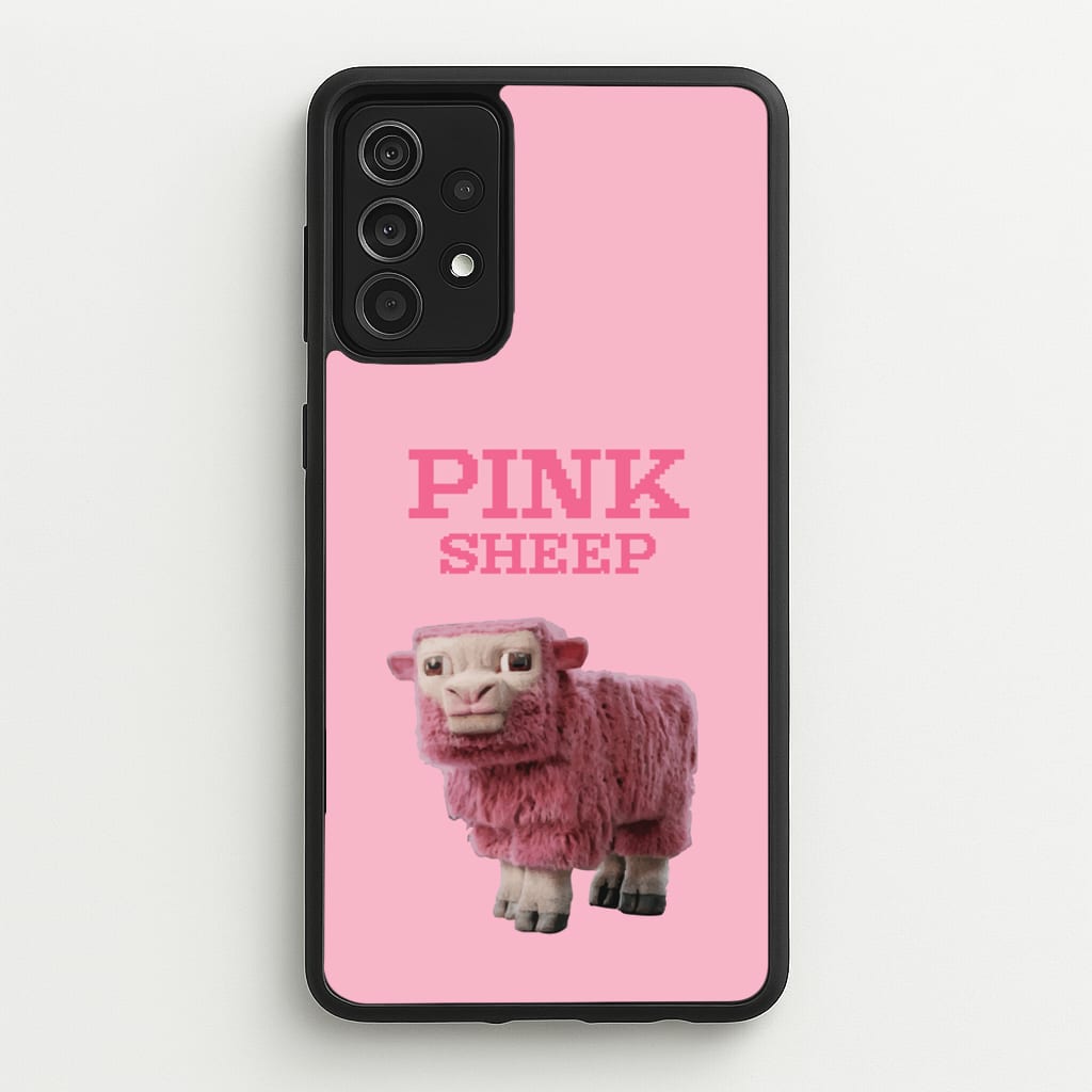 Pink Sheep - Minecraft Phone Case for Galaxy A52 / A52s