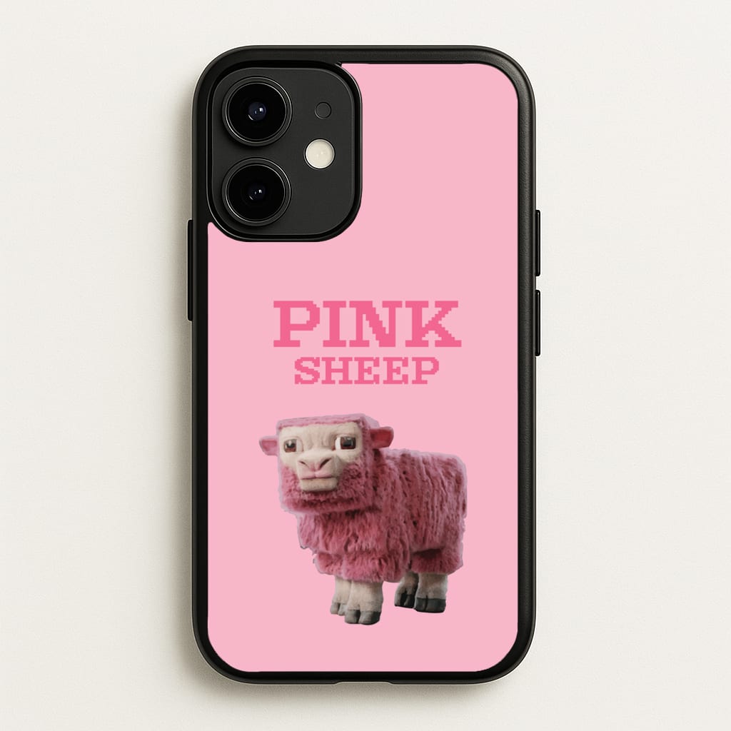 Pink Sheep - Minecraft Phone Case for iPhone 12 / 12 Pro