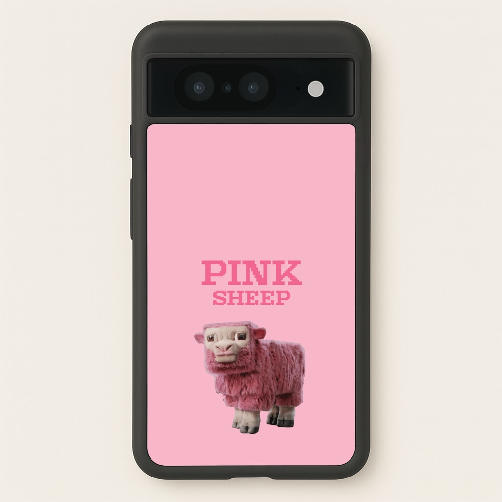 Pink Sheep - Minecraft Phone Case for Google Pixel 8