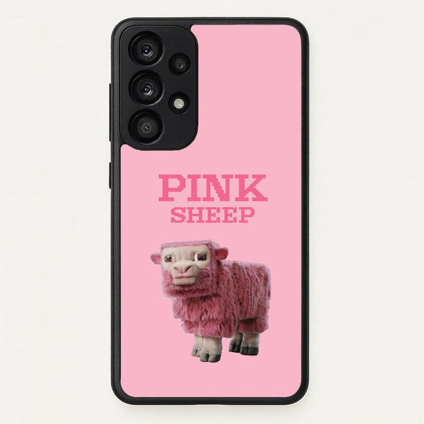 Pink Sheep - Minecraft Phone Case for Galaxy A53