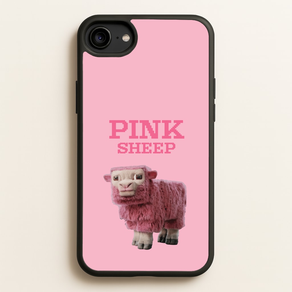 Pink Sheep - Minecraft Phone Case for iPhone 6 / 7 / 8 / SE