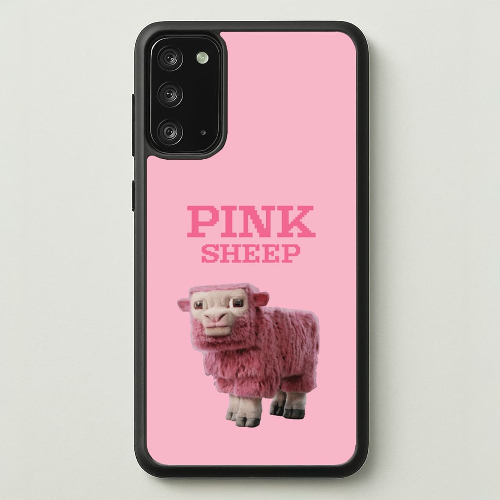 Pink Sheep - Minecraft Phone Case for Galaxy Note 20