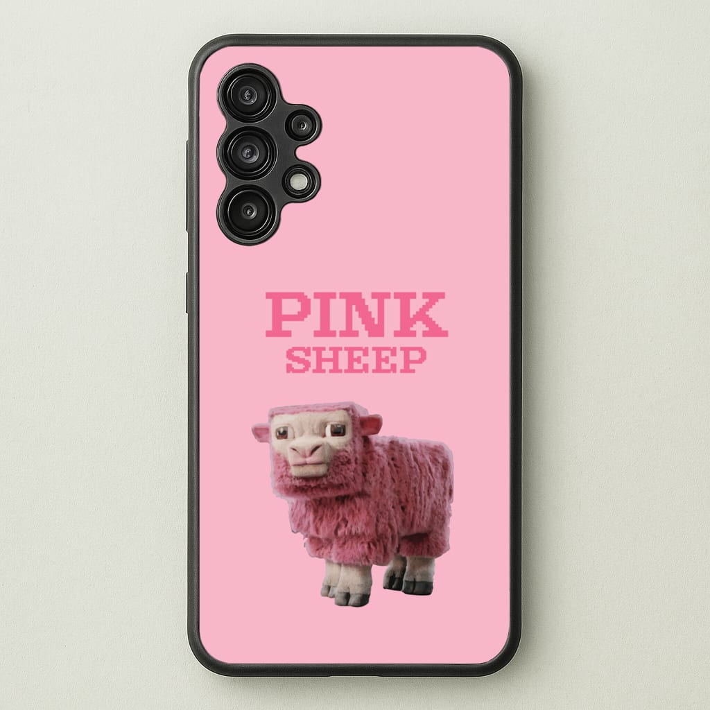 Pink Sheep - Minecraft Phone Case for Galaxy A13