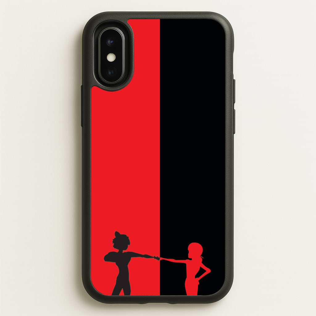 Red And Black - Miraculous Phone Case for iPhone X / XS