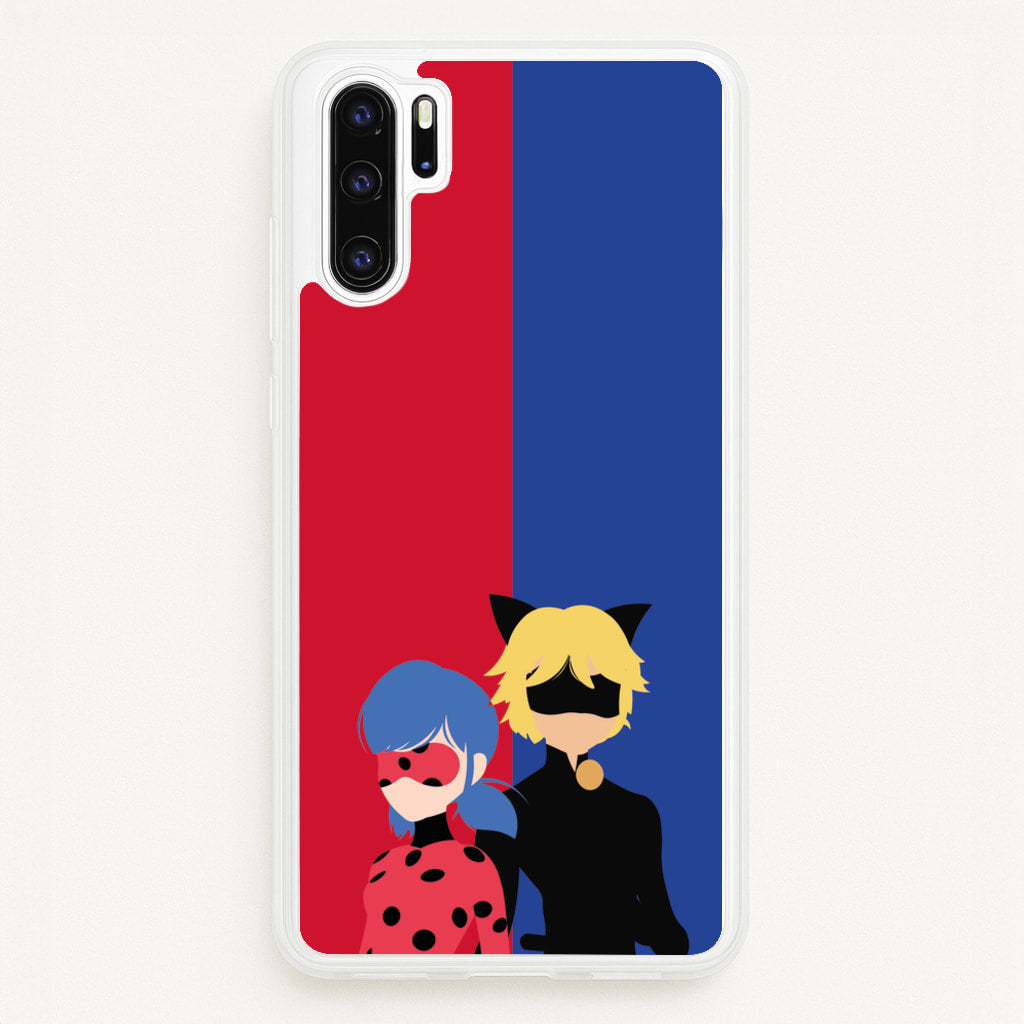 Red And Blue - Miraculous Phone Case for Huawei P30 Pro