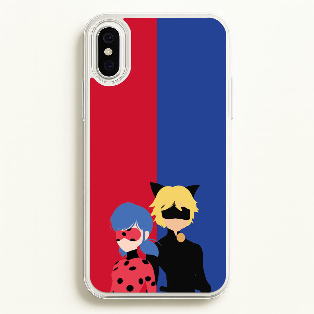 Red And Blue - Miraculous Phone Case for iPhone XS Max