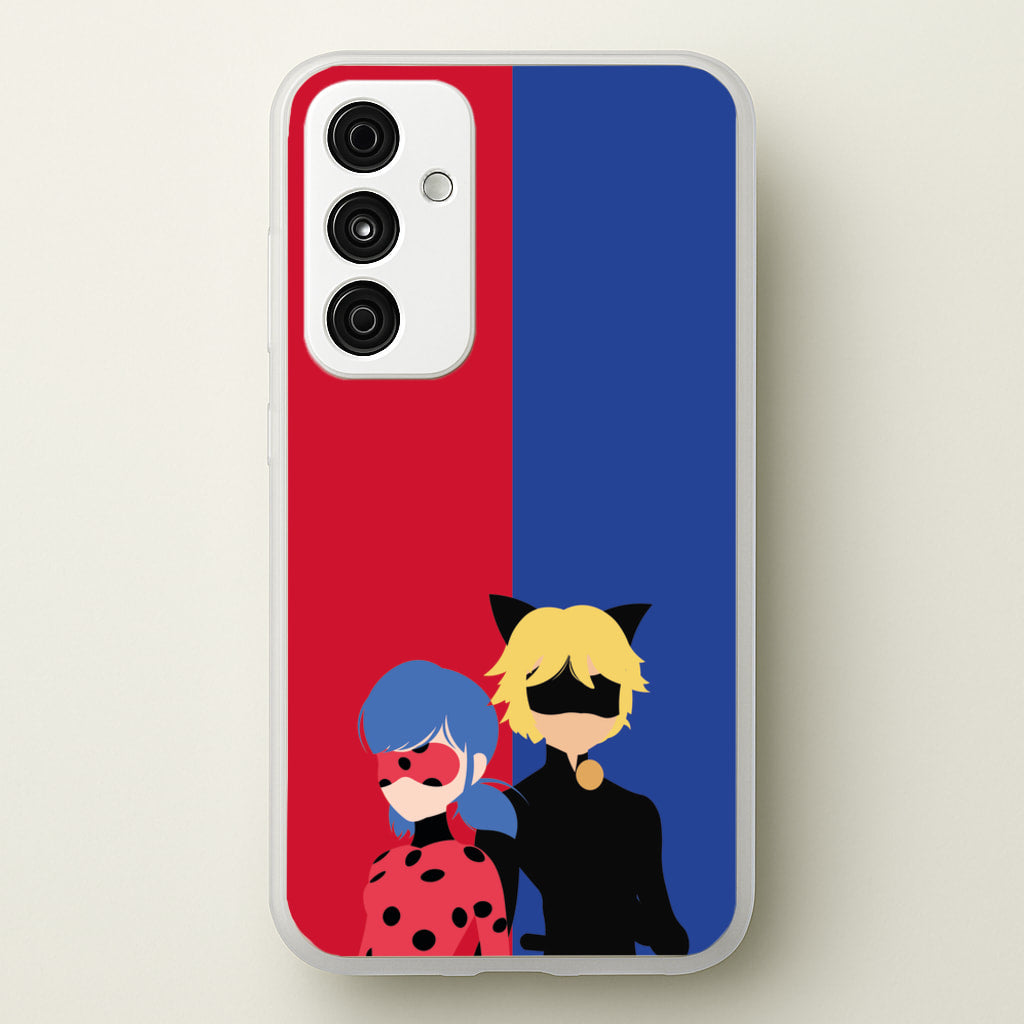 Red And Blue - Miraculous Phone Case for Galaxy A55